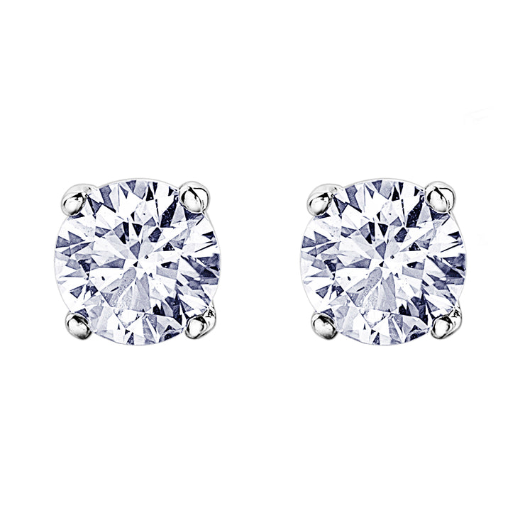 White Gold Diamond Studs