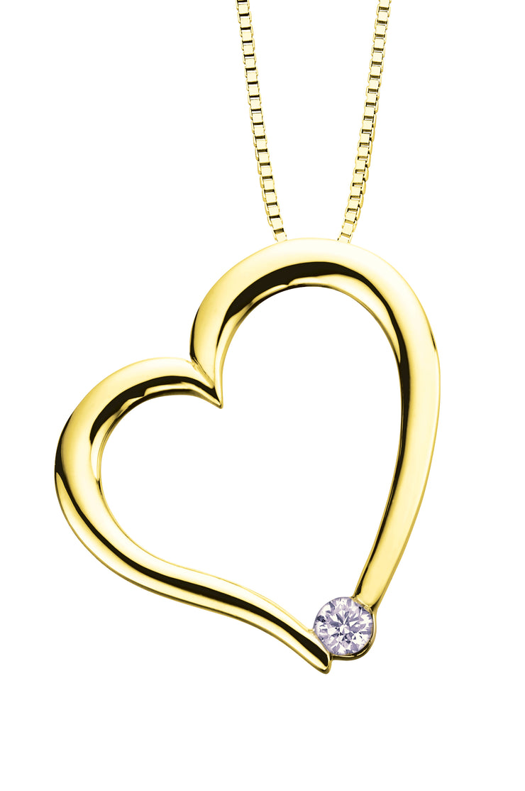 Yellow Or White Gold Diamond Pendant