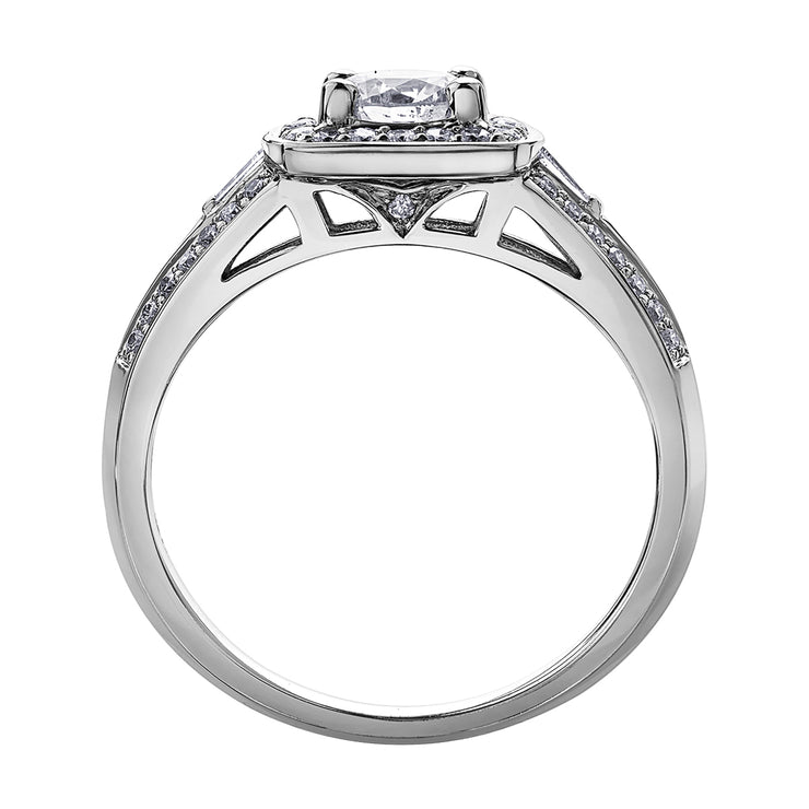 White Gold And Diamond Ring