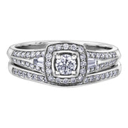 White Gold And Diamond Ring