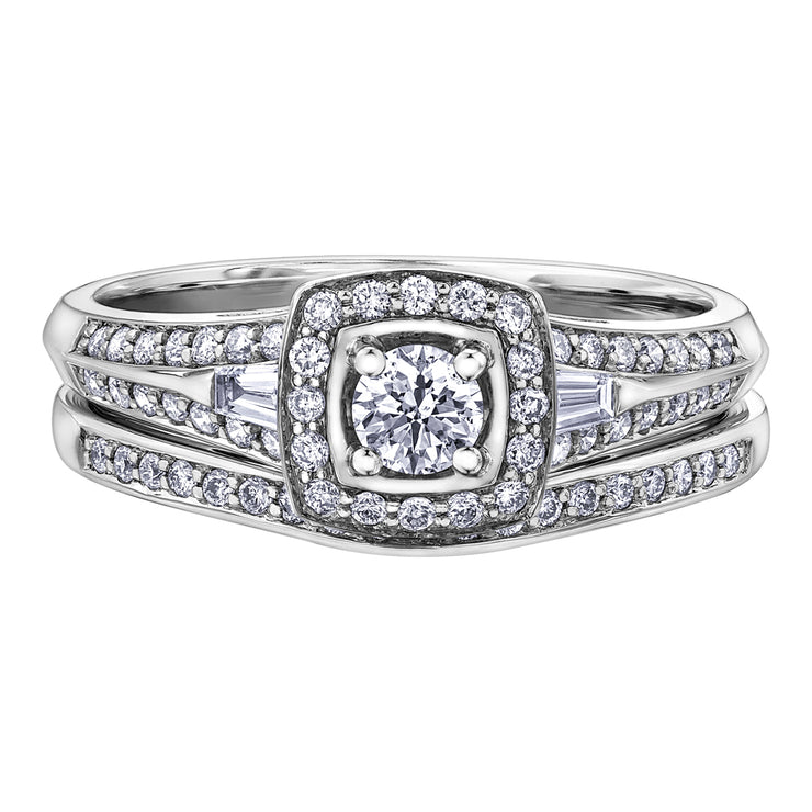 White Gold And Diamond Ring