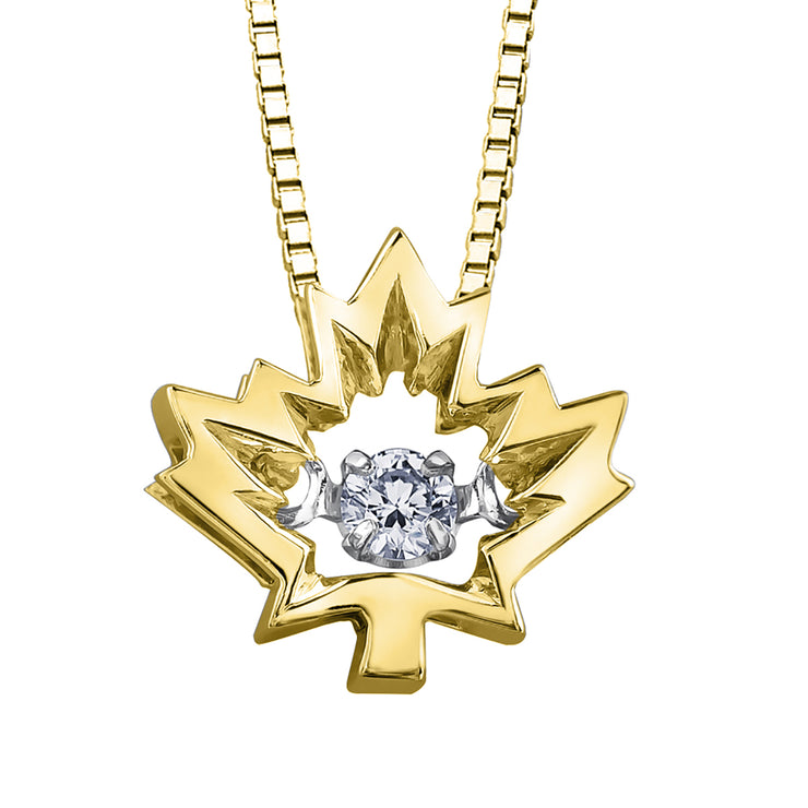 Yellow Or White Gold Canadian Diamond Pendant