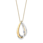 Yellow And White Gold Diamond Necklace