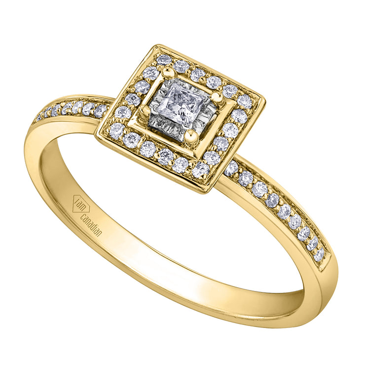 Rose, Yellow Or White Gold Diamond Ring