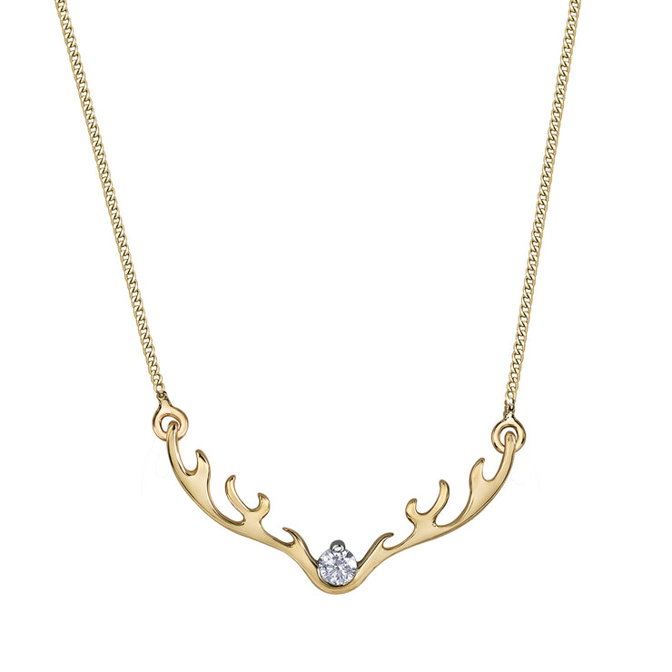 Yellow Gold Diamond Necklace