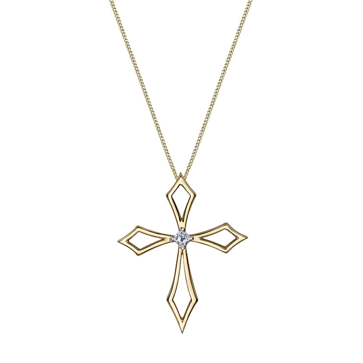 Yellow Gold Cross Pendant