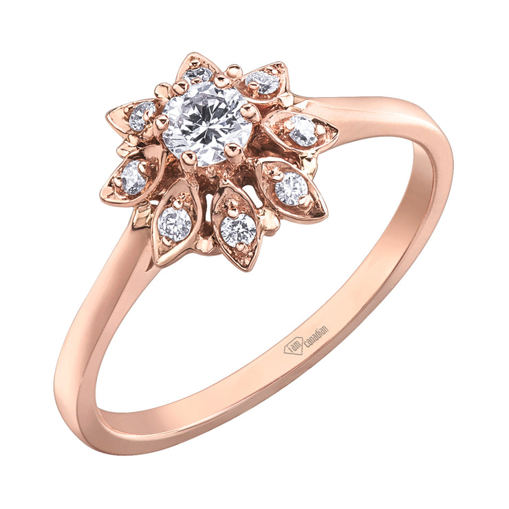 Rose Gold Diamond Ring