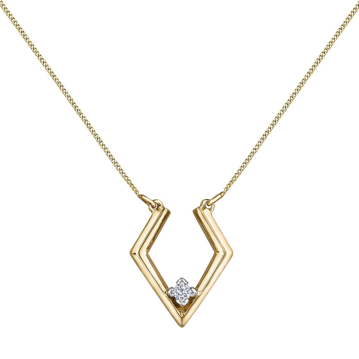 Yellow Gold Diamond Necklace