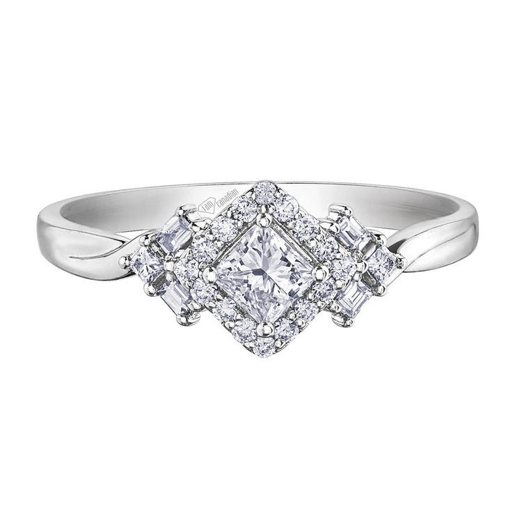 White Gold Diamond Ring