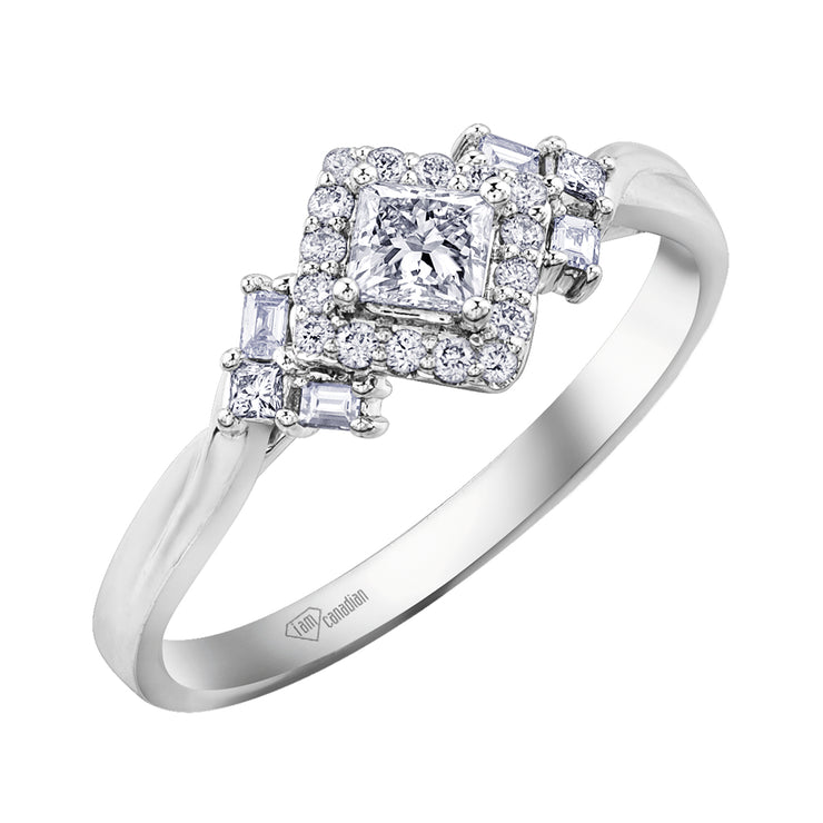 White Gold Diamond Ring