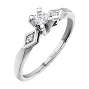 White Gold Diamond Ring