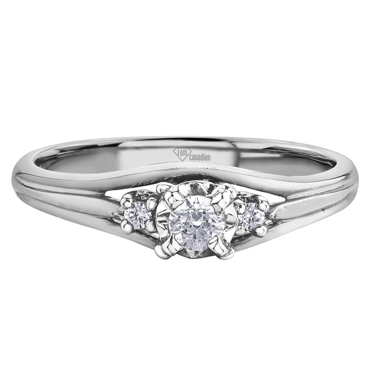 White Gold Diamond Ring