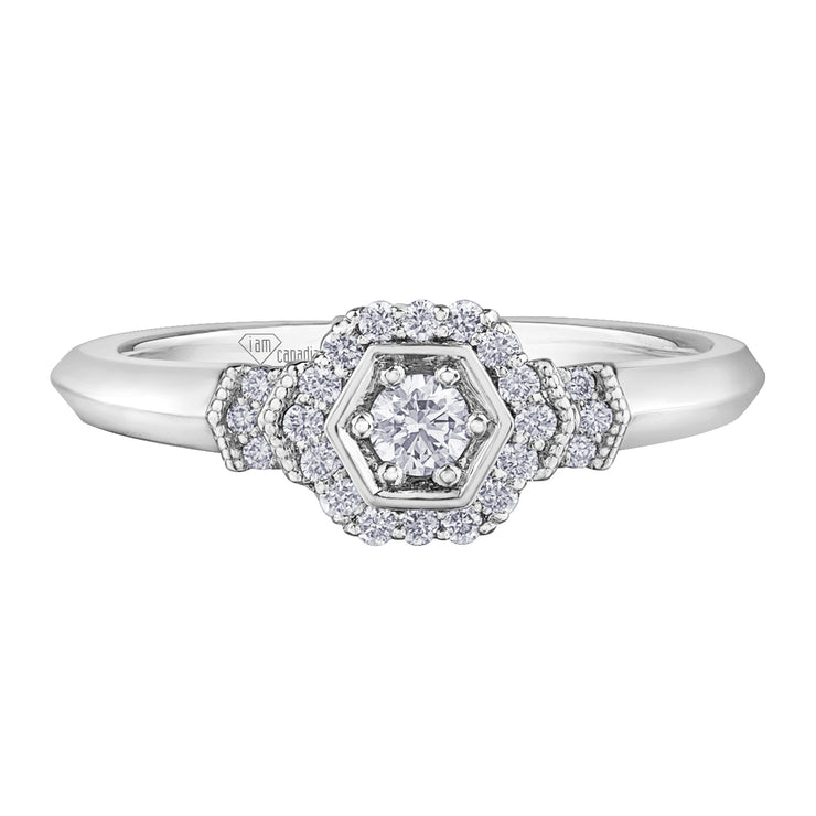 White Gold Diamond Ring