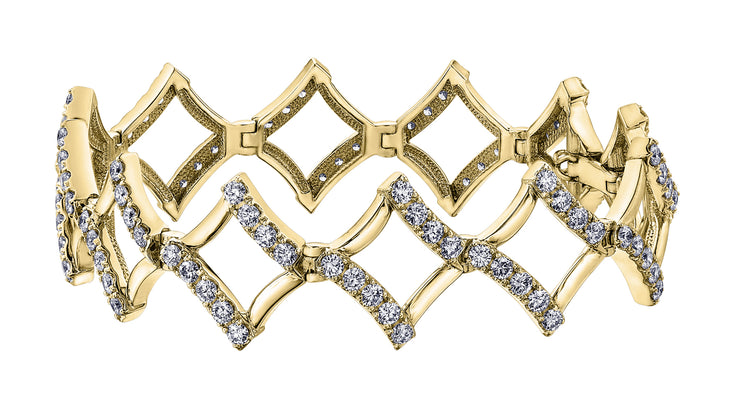 White, Rose Or Yellow Gold Diamond Bracelet