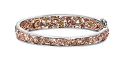 Tri-Colour Gold And Diamond Bracelet