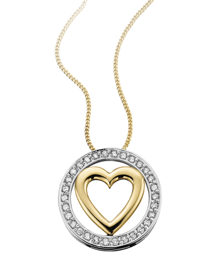 White And Yellow Gold Diamond Necklace