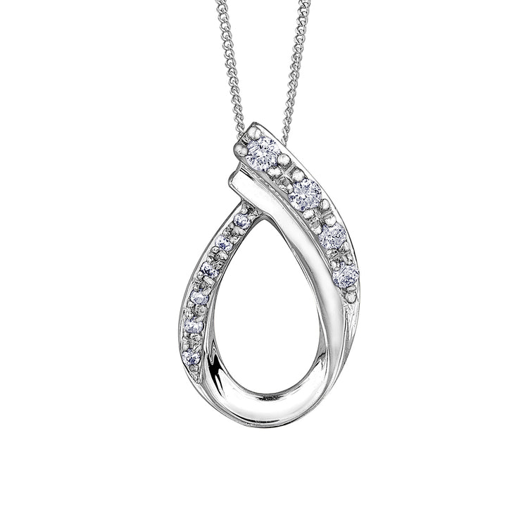White Gold Diamond Pendant