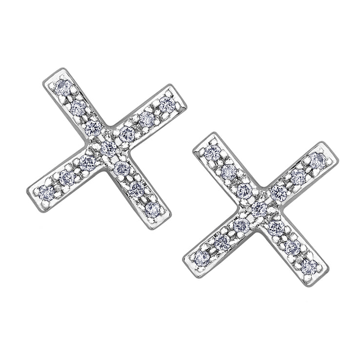 White Gold Diamond Studs