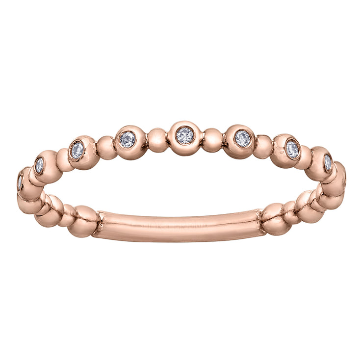 Rose Gold Diamond Band