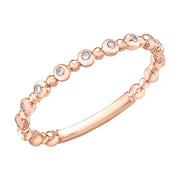 Rose Gold Diamond Band