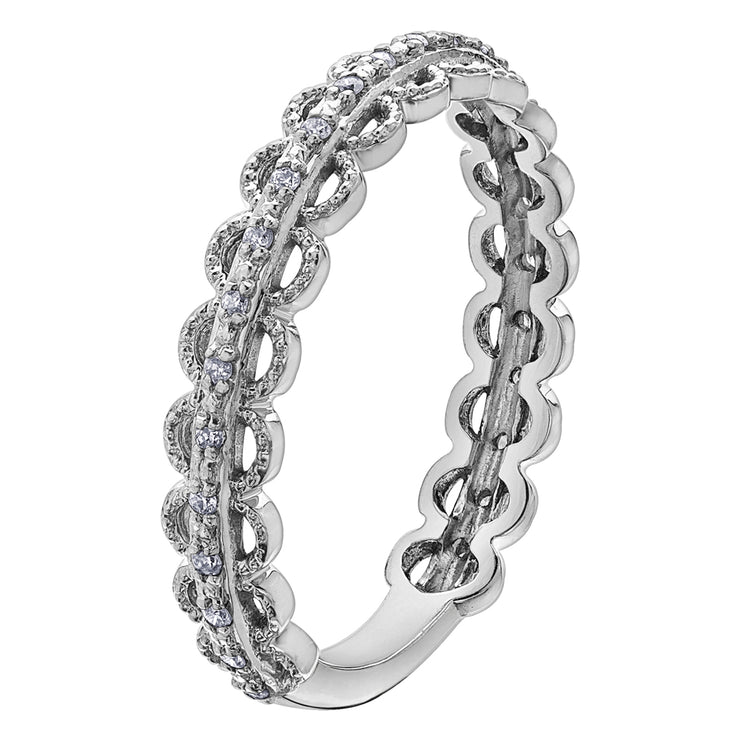 White Gold Diamond Band