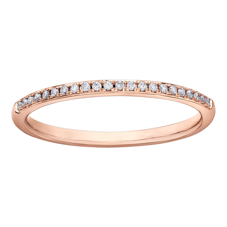 Rose Gold Diamond Band