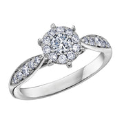 White Gold Diamond Ring