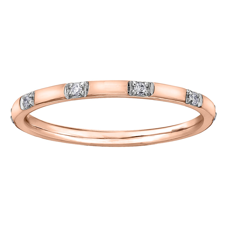 Rose Gold Diamond Band