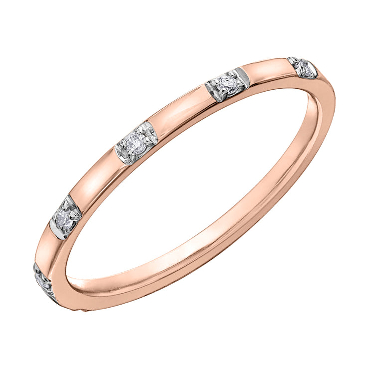 Rose Gold Diamond Band