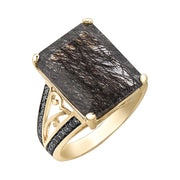 Yellow Gold Quartz Ring