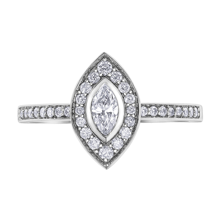 White Gold Diamond Ring