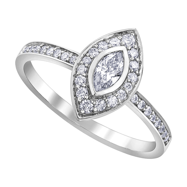 White Gold Diamond Ring