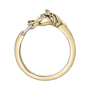 Yellow Gold Horse Ring