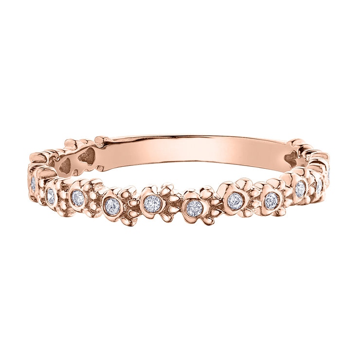 Rose Gold Diamond Stacking Ring