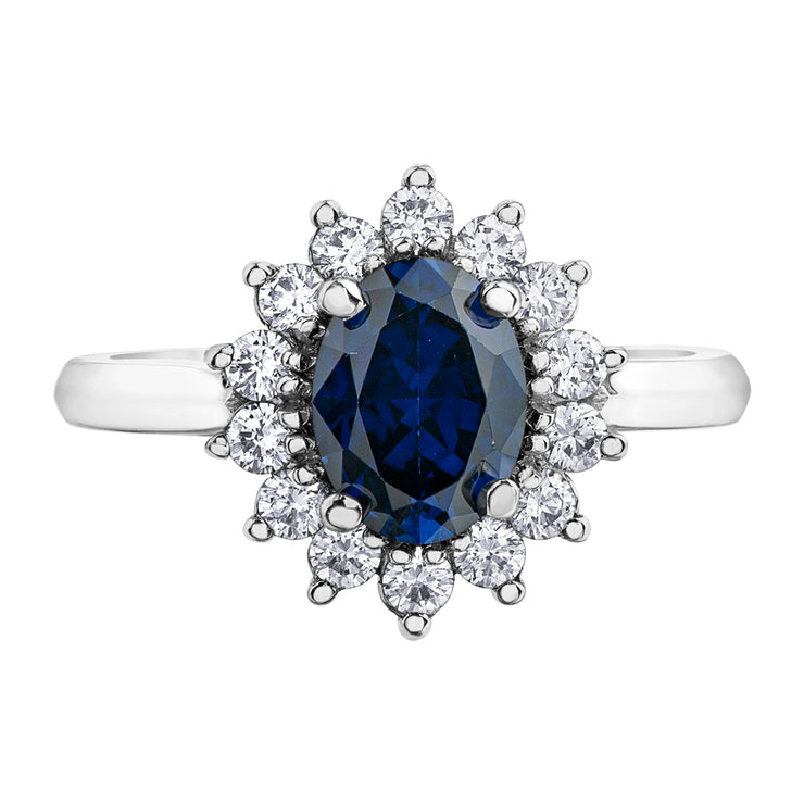 White Gold Sapphire Ring