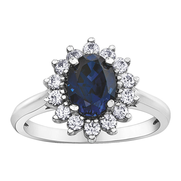 White Gold Sapphire Ring