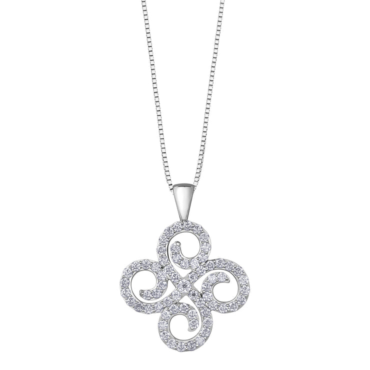 White Gold Diamond Pendant