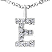 White Gold Letter Pendant