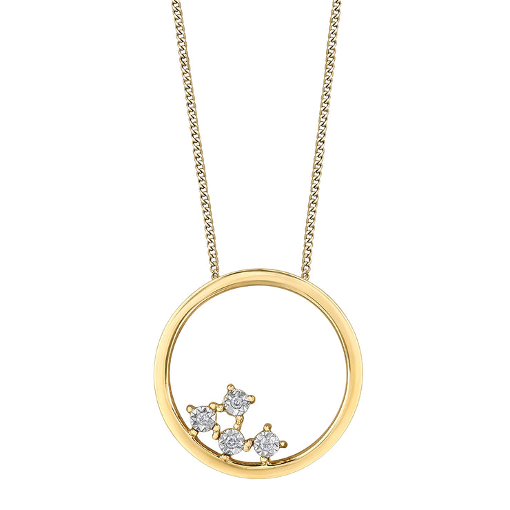 Yellow Gold Diamond Necklace