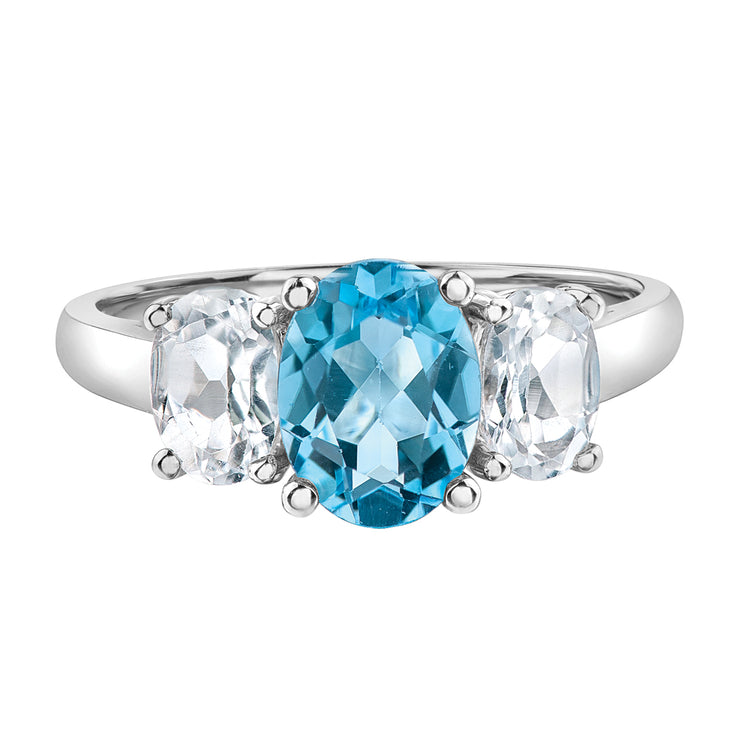 White Gold Topaz Ring