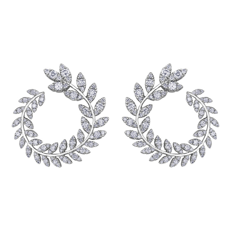 White Gold Diamond Earrings