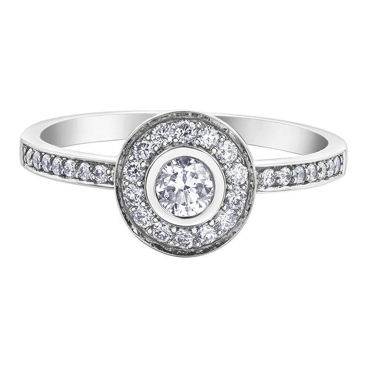 White Gold Diamond Ring
