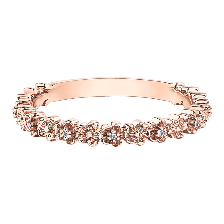 Rose Gold Diamond Band