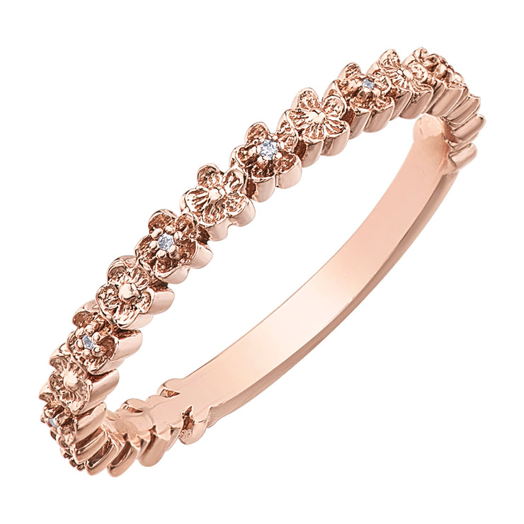 Rose Gold Diamond Band