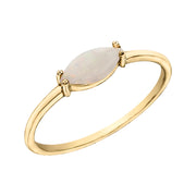 Yellow Gold Opal Ring