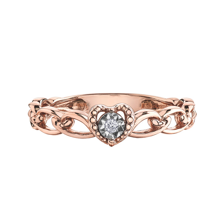 Rose Gold Diamond Ring