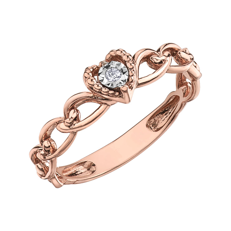 Rose Gold Diamond Ring