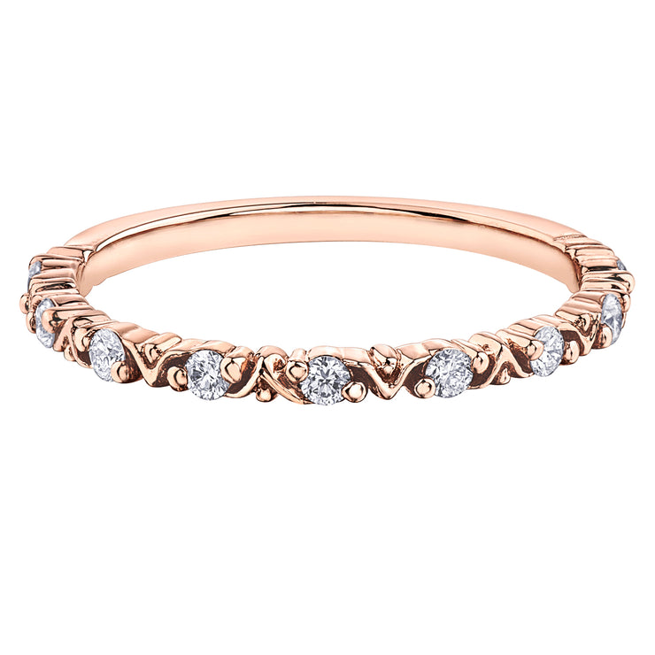 Rose Gold Diamond Band