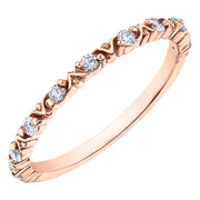 Rose Gold Diamond Band