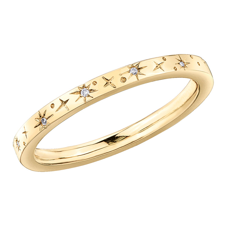 Yellow Gold Diamond Band